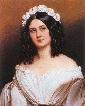 約瑟夫 卡爾 斯蒂勒 Portrait of Rosalie Julie Freifrau